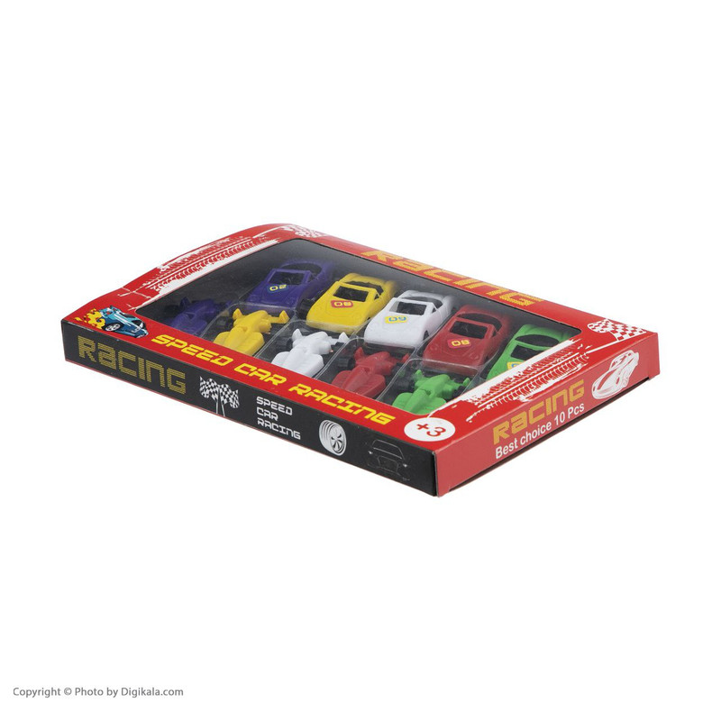 اسباب بازی زینتی مدل ماشین مجموعه ده عددی