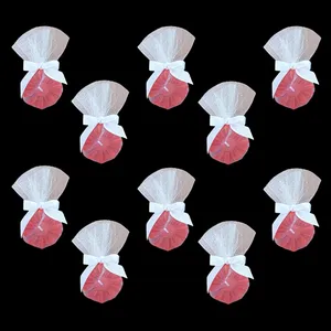 شمع دست ساز مدل بابونه طرح گیفت بسته ۱۰ عددی