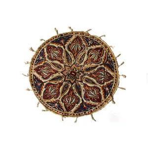 رومیزی قلمکار اثر عطريان طرح سرو مدل G107 سايز قطر 40 سانتي متر