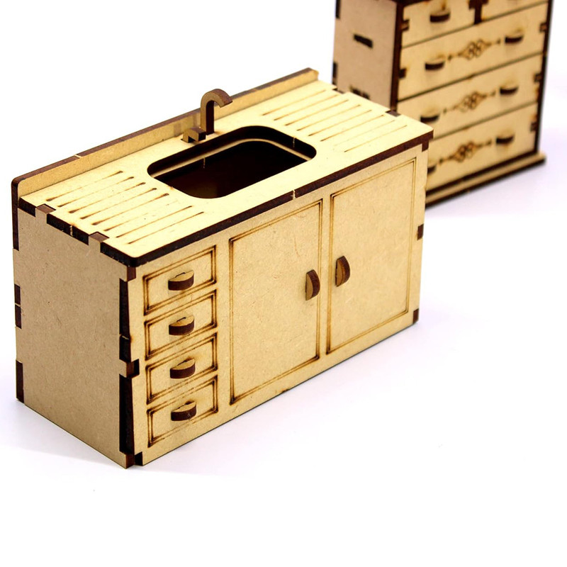 ساختنی مدل ماکت خانه عروسکی کد M156 مجموعه 13 عددی