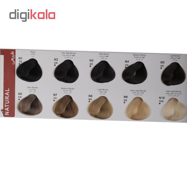 رنگ مو فور گیرلز سری طبیعی شماره N4 حجم 120 میلی لیتر رنگ قهوه ای متوسط به همراه اکسیدان