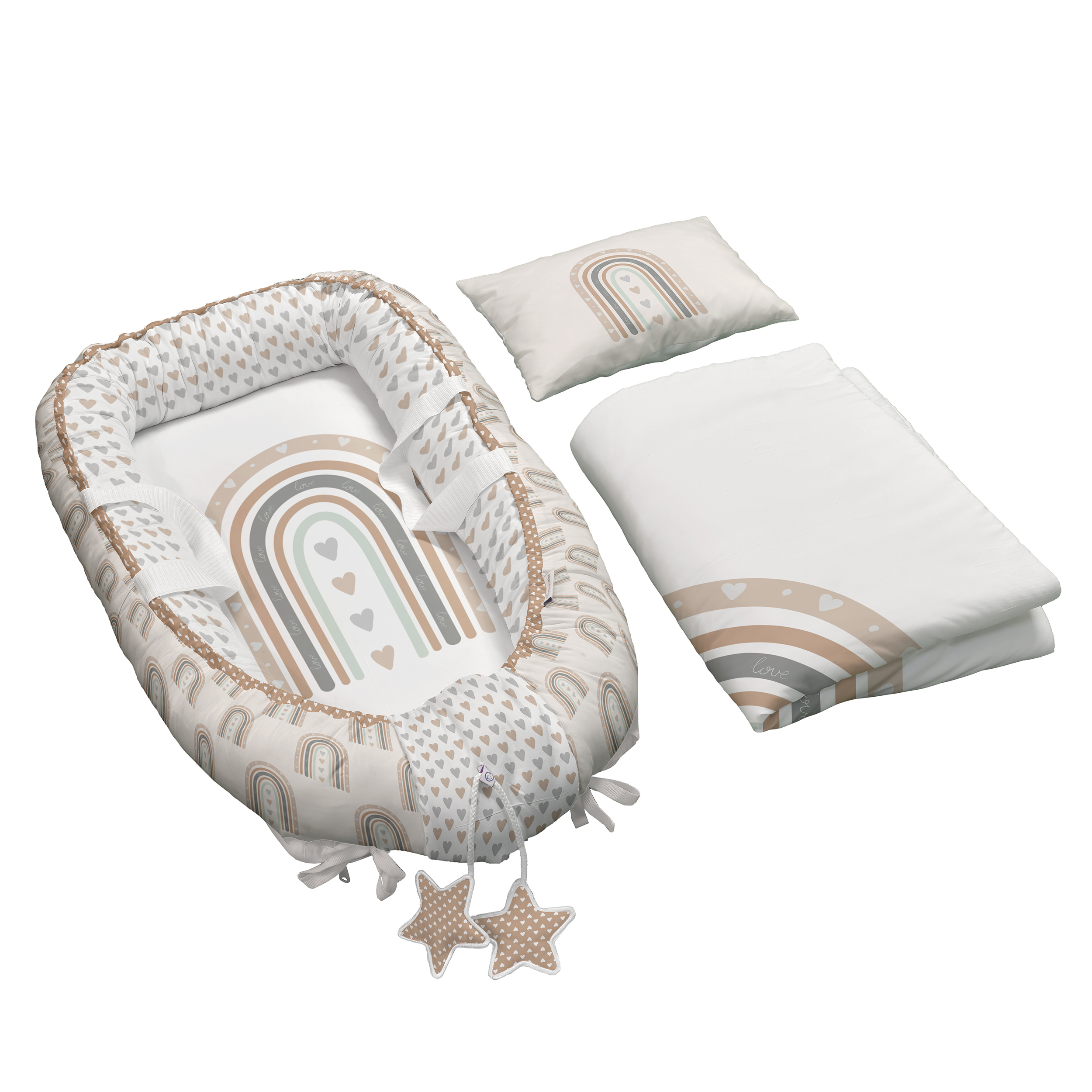 سرویس خواب 3 تکه کودک  مامزکیوتی مدل رنگین کمان TL88