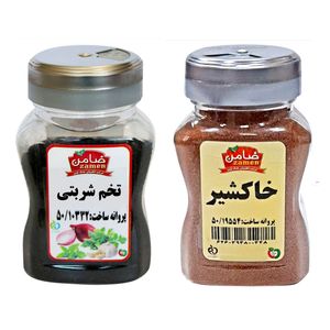 نقد و بررسی تخم شربتی درجه یک و خاکشیر ممتاز ضامن مجموعه 2 عددی توسط خریداران