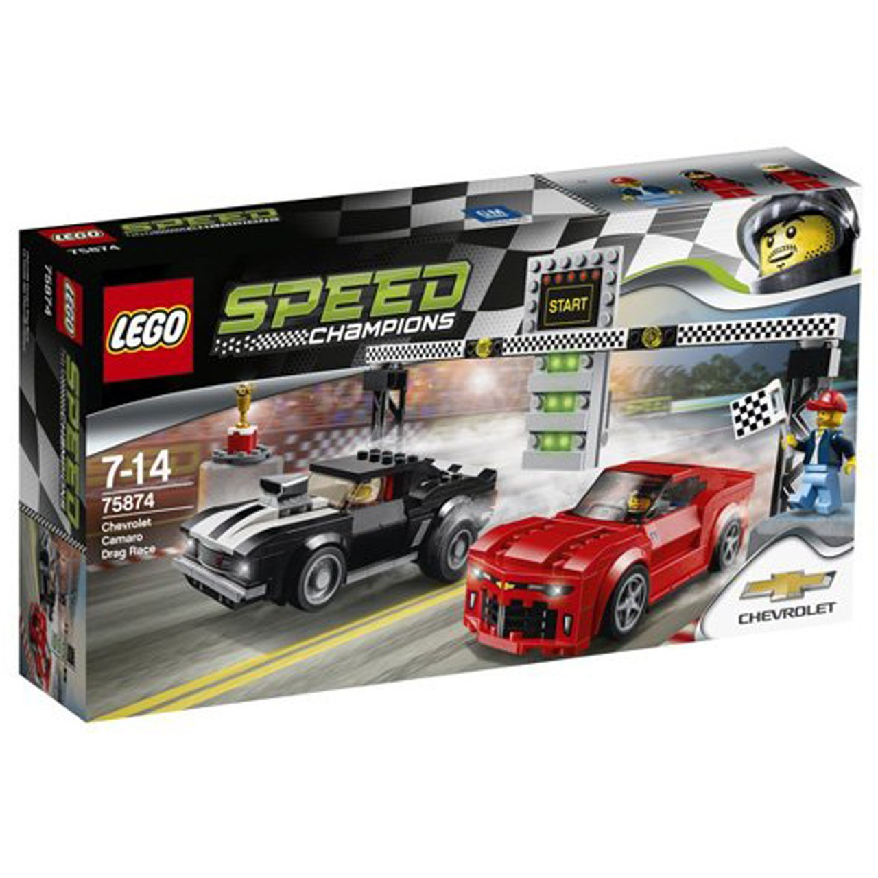 لگو سری Speed مدل Chevrolet Camaro Drag Race 75874