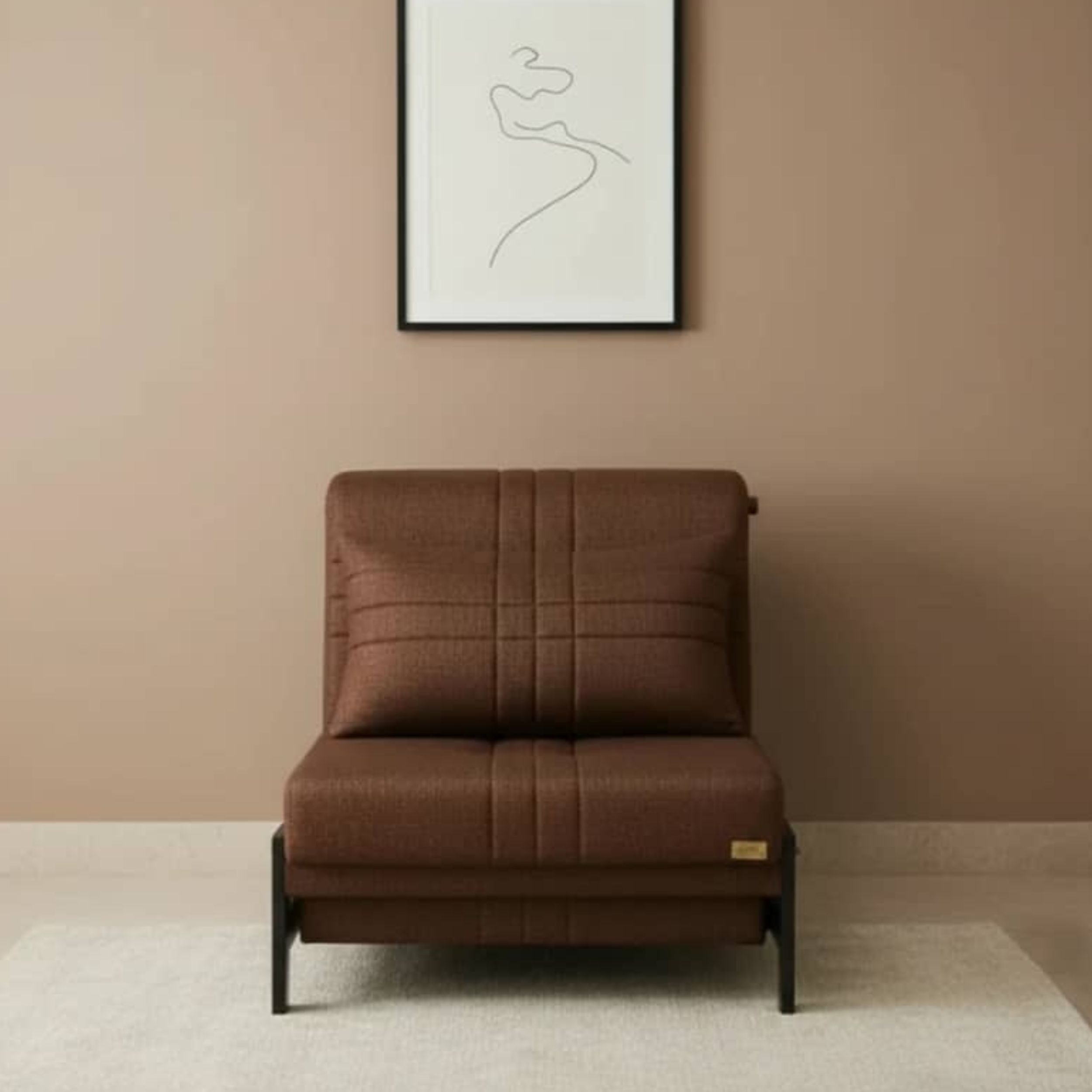 مبل تختخوابشو 1 نفره اورنگ مدل بدون دسته