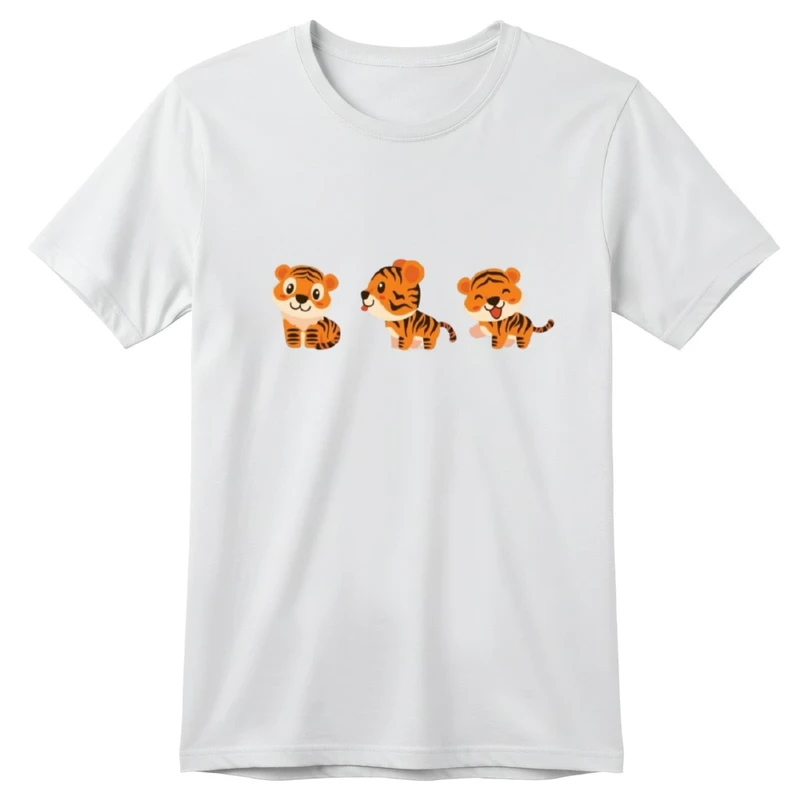 تی‌شرت آستین کوتاه بچگانه مدل ببر کد v4 