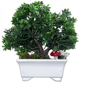 گلدان به همراه درختچه مصنوعی مدل باغچه چنار