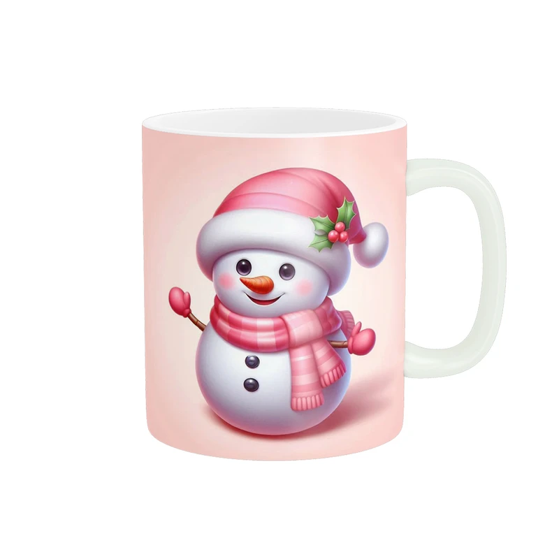 ماگ پادآفرین مدل کریسمس طرح آدم برفی کد p2778