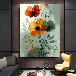 تابلو بوم طرح نقاشی مدل گل کد BK24549