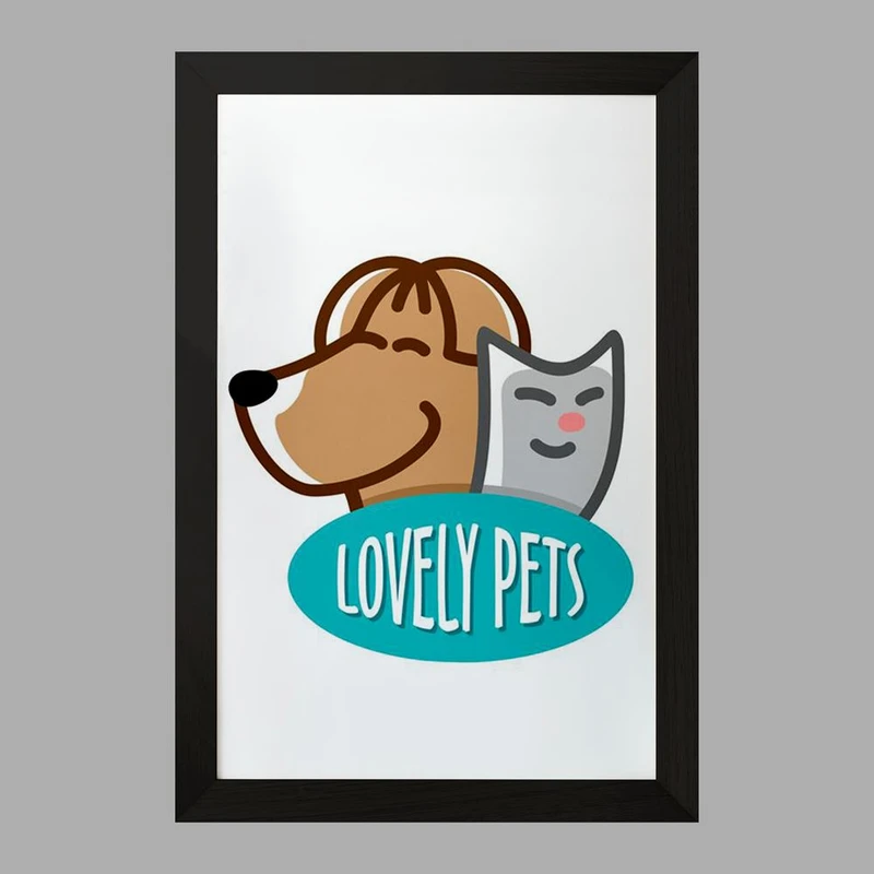 تابلو خندالو مدل حمایت از حیوانات کد 27341