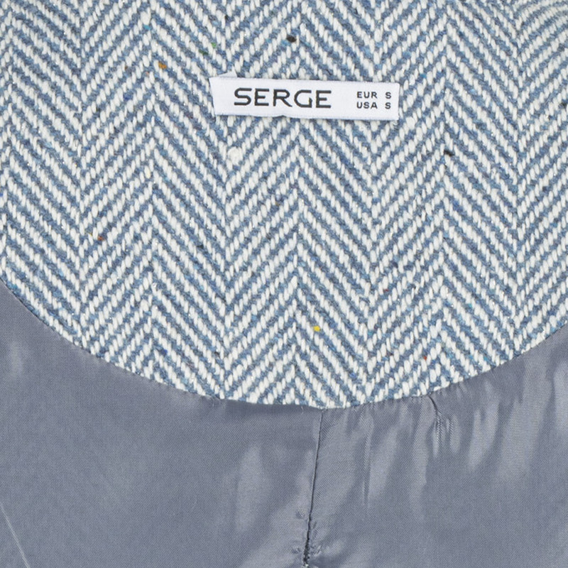 کت زنانه سرژه مدل 212267 رنگ آبی