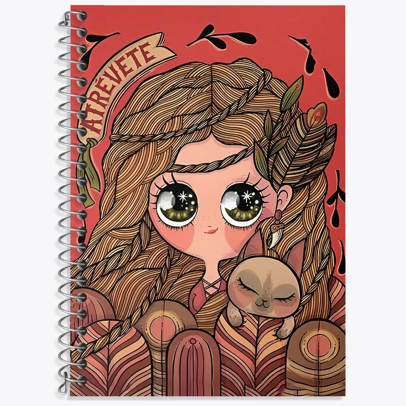 دفتر لغت 50 برگ خندالو طرح دخترانه کد N3295