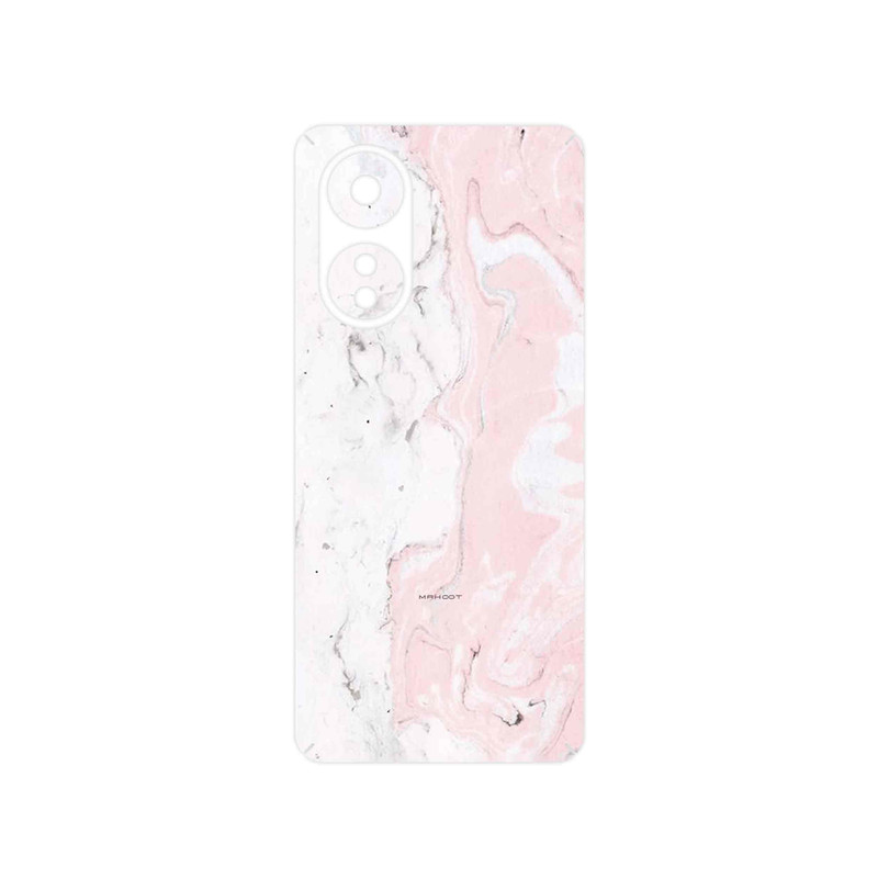 برچسب پوششی ماهوت مدل Blanco_Pink_Marble مناسب برای گوشی موبایل اپو A58 4G