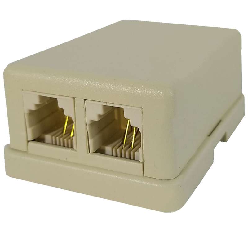 مبدل سوکت تلفن 1 به 2 کد 006HB مبدل سوکت تلفن 1 به 2 کد 006HB