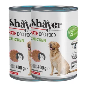 کنسرو غذای سگ شایر مدل سینیور وزن 400 کیلوگرم بسته 2 عددی
