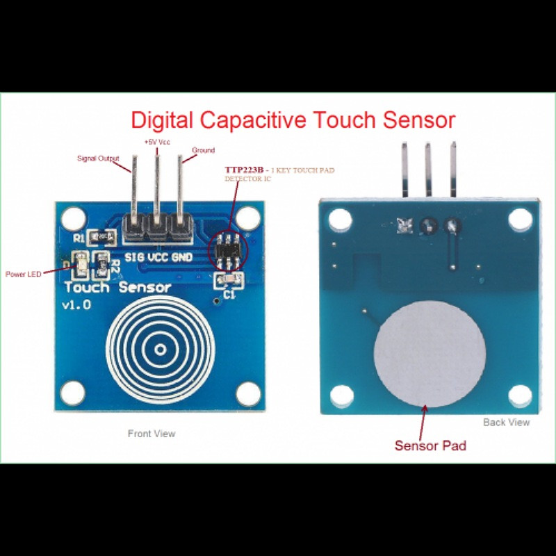 ماژول کلید تاچ خازنی مدل TTP223B بسته دو عددی ماژول کلید تاچ خازنی مدل TTP223B بسته دو عددی