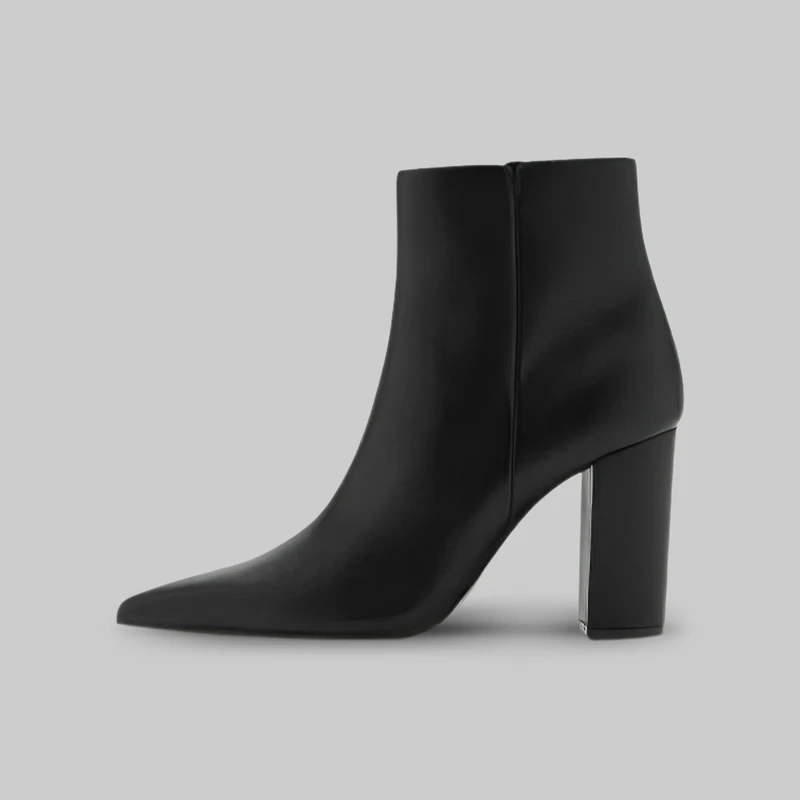 نیم بوت زنانه مانگو مدل POINTED TOE ANKLE BOOTS 2025
