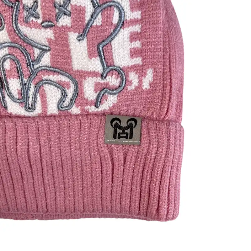 ست کلاه و شال گردن بافتنی بچگانه مدل تدی گنگ RO_192