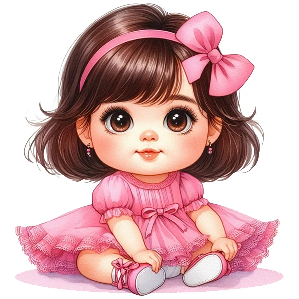 استیکر پارچه و لباس پاد آفرین طرح دختر کد 3448