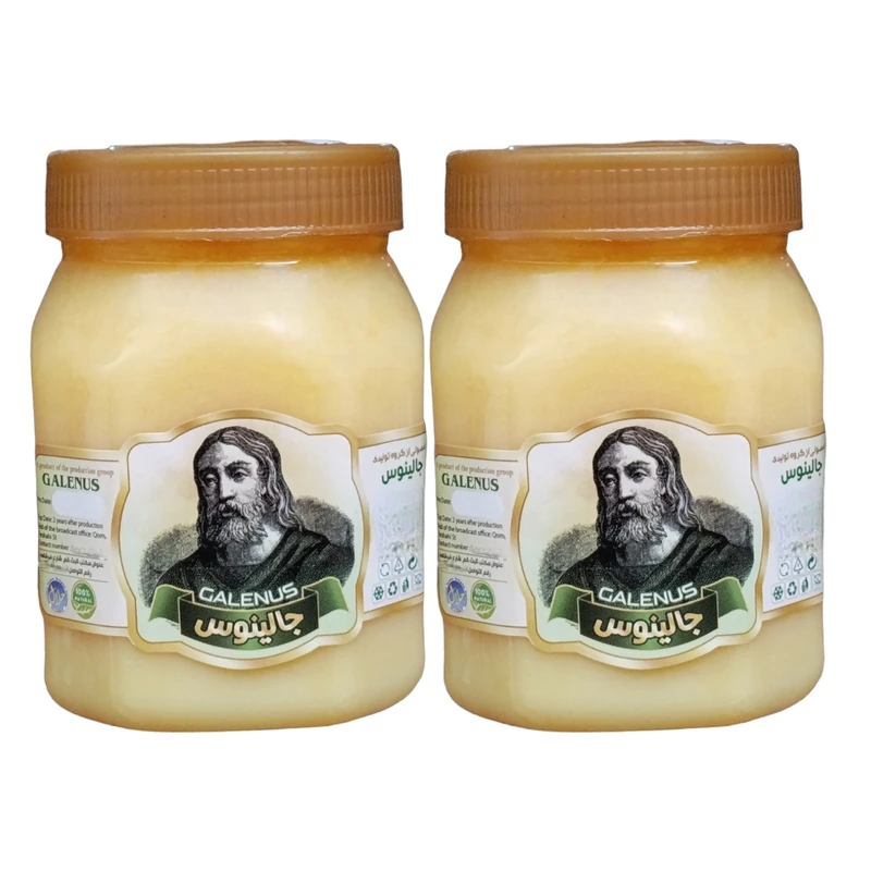 روغن زرد گاوی خامه ای جالینوس - 500 گرم بسته 2 عددی