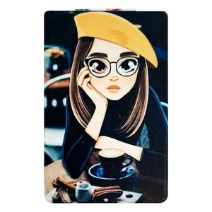 آینه جیبی مدل girl in cafe کد 000