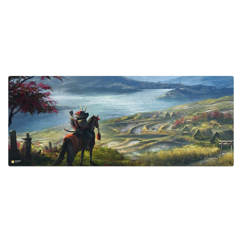 ماوس پد هومرو مدل HX138 طرح Samurai Warrior سایز 40x100 سانتی‌متر