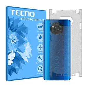Tecno brand shockproof matte back protector glass for Xiaomi Poco X3