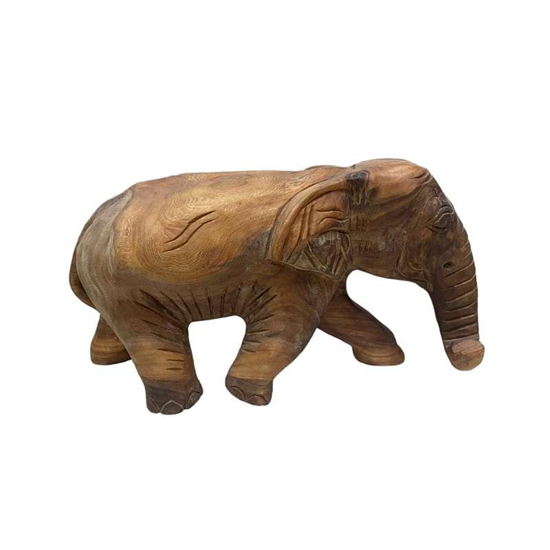 مجسمه چوبی مدل فیل دی آی