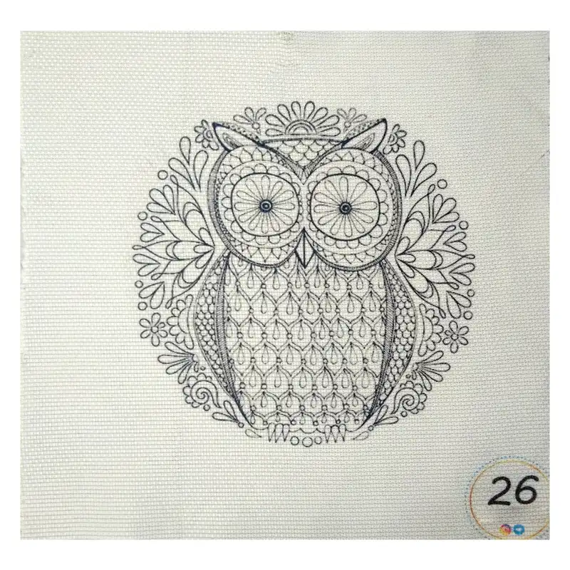 بسته گلدوزی طرح جغد مجموعه 17 عددی