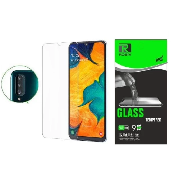 محافظ صفحه نمایش روبیکس مدل SADA20sمناسب برای گوشی موبایل سامسونگ Galaxy A20s به همراه محافظ لنز دوربین