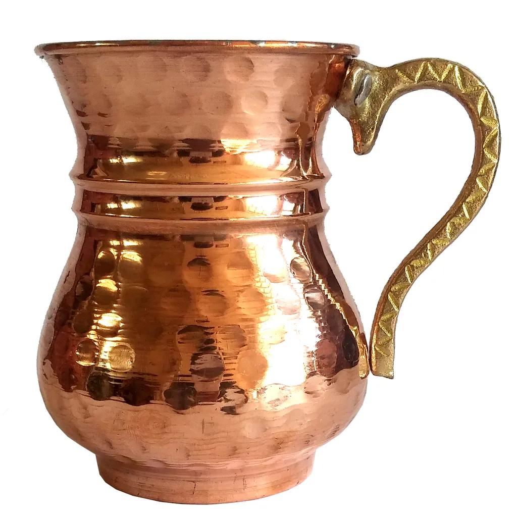 لیوان مسی طرح کمر باریک کد2