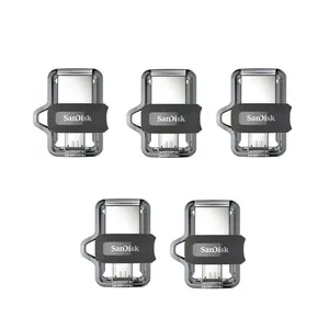 فلش مموری سن دیسک مدل Ultra Dual Drive M3.0 ظرفیت 32 گیگابایت بسته 5 عددی 