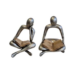 مجسمه مدل کتابخوان  کد 2608 بسته دو عددی