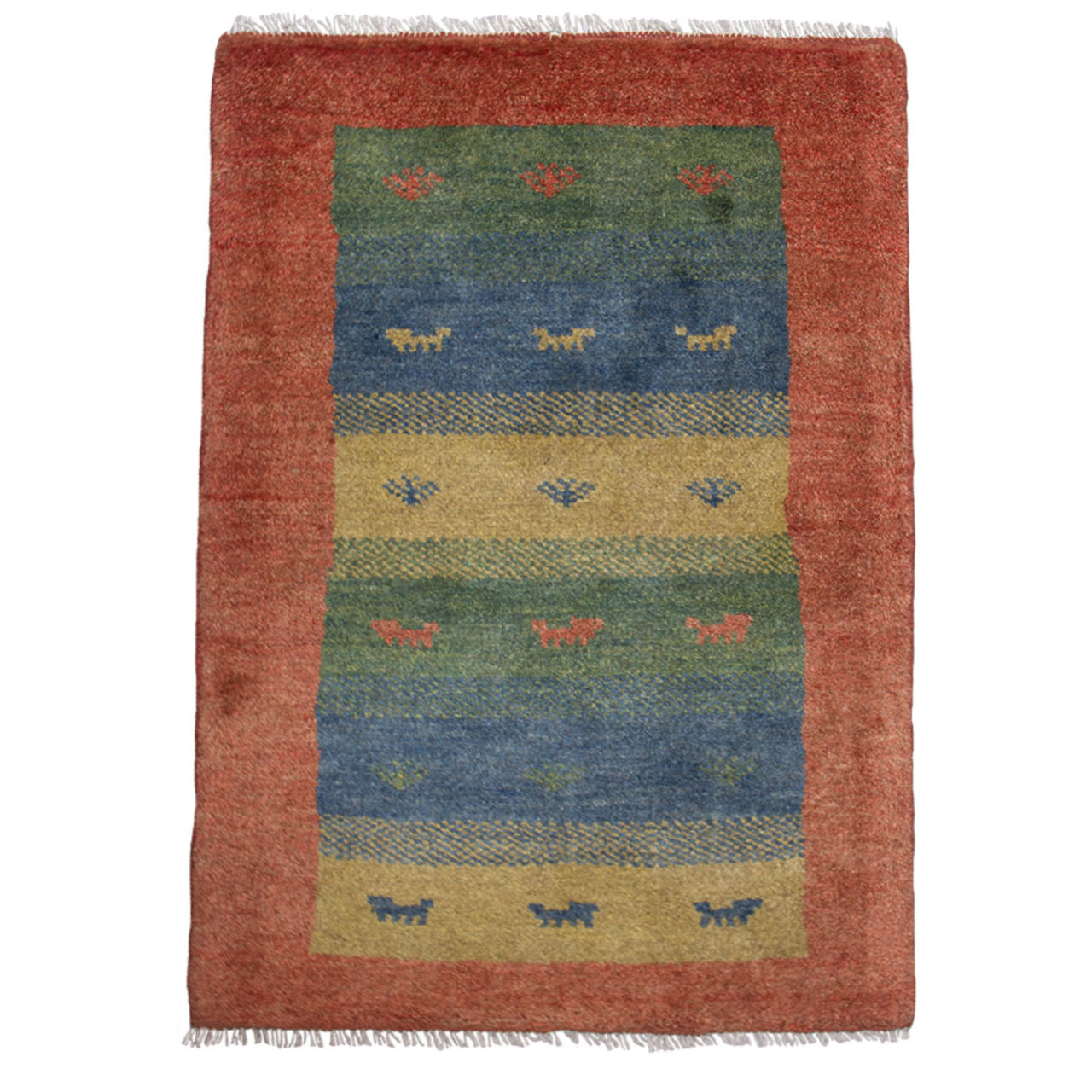 گبه دستبافت نیم متری کد 4256