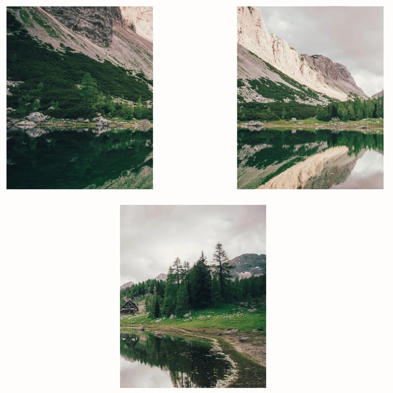 پوستر مدل مستر دریاچه -چاپ کوه  مجموعه 3 عددی