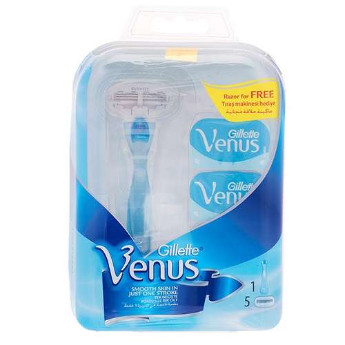 خود تراش ژیلت مدل Venus به همراه یدک بسته 5 عددی