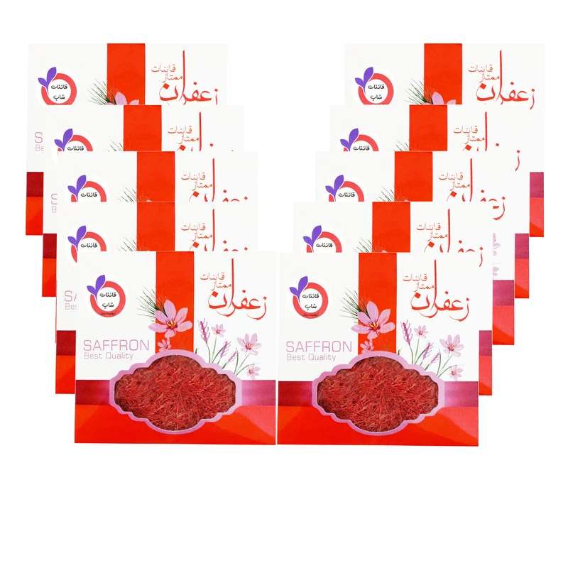 زعفران سرگل قائنات شاپ - 1 مثقال بسته 10 عددی 