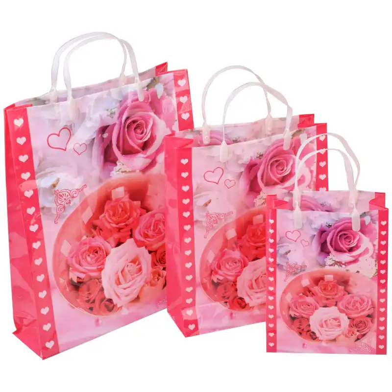 ساک هدیه مدل قلب مجموعه 3 عددی کد DOP-XY-017