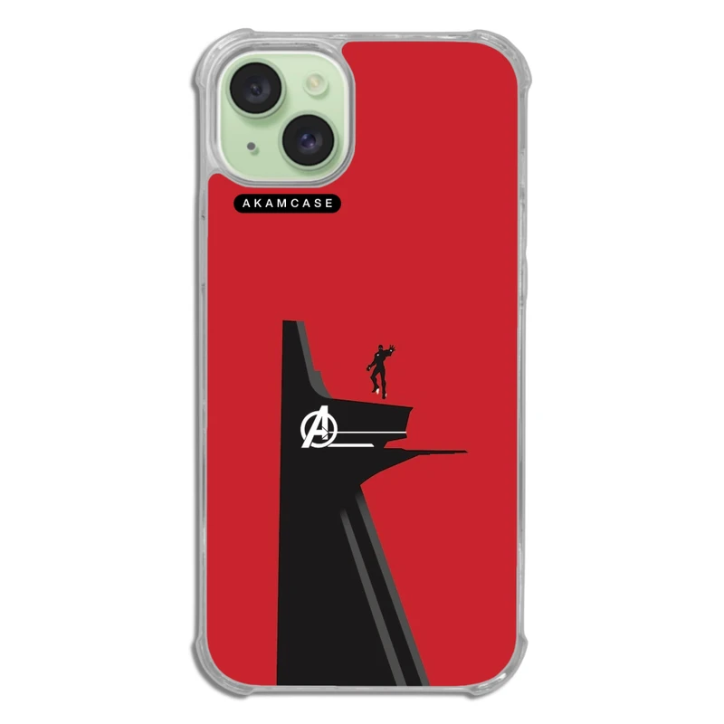 کاور آکام مدل AMCWTA15PLUS-IRON MAN13 مناسب برای گوشی موبایل اپل iPhone 15 Plus