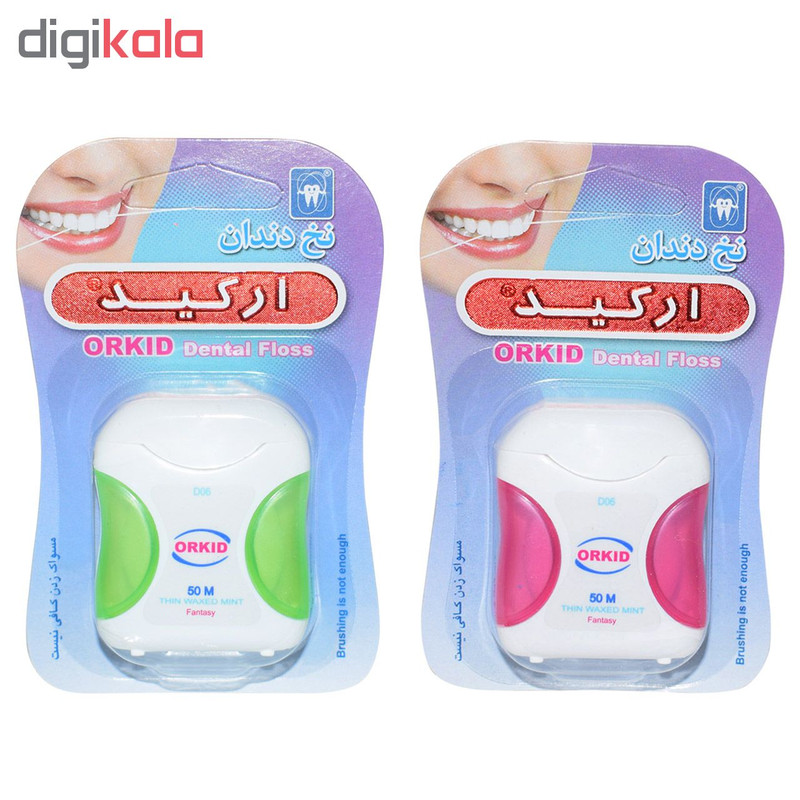 نخ دندان ارکید مدل فانتزی کد D06 بسته 2 عددی