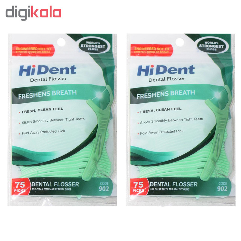 نخ دندان های دنت کد 902 2 بسته 75 عددی