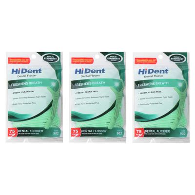 نقد و بررسی نخ دندان های دنت کد 902 3 بسته 75 عددی توسط خریداران