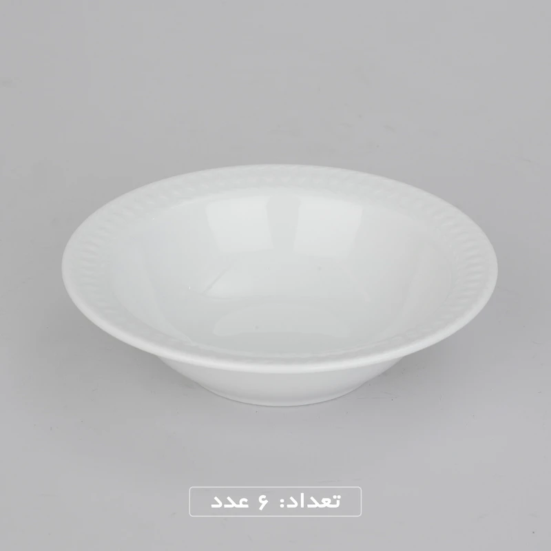 عکس شماره 14 : سرویس غذاخوری 28 پارچه چینی زرین ایران سری رادیانس مدل white 2 درجه عالی