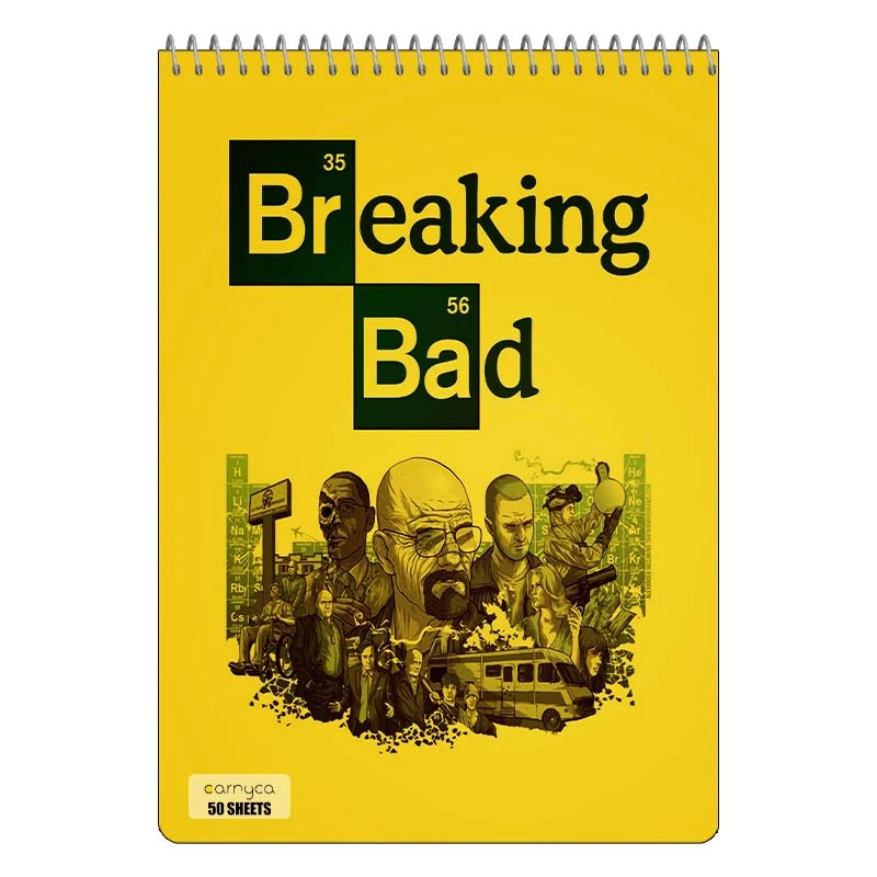 دفتر نقاشی 50 برگ سیمی کارنیکا طرح بریکینگ بد Breaking Bad کد 59344