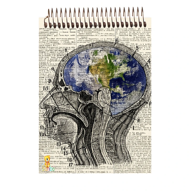 دفتر شطرنجی 100 برگ بانیبو مدل مغز کد 2766