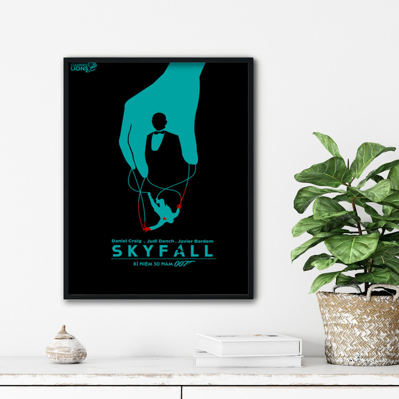 تابلو آتریسا طرح پوستر فیلم skyfall مدل ATm173