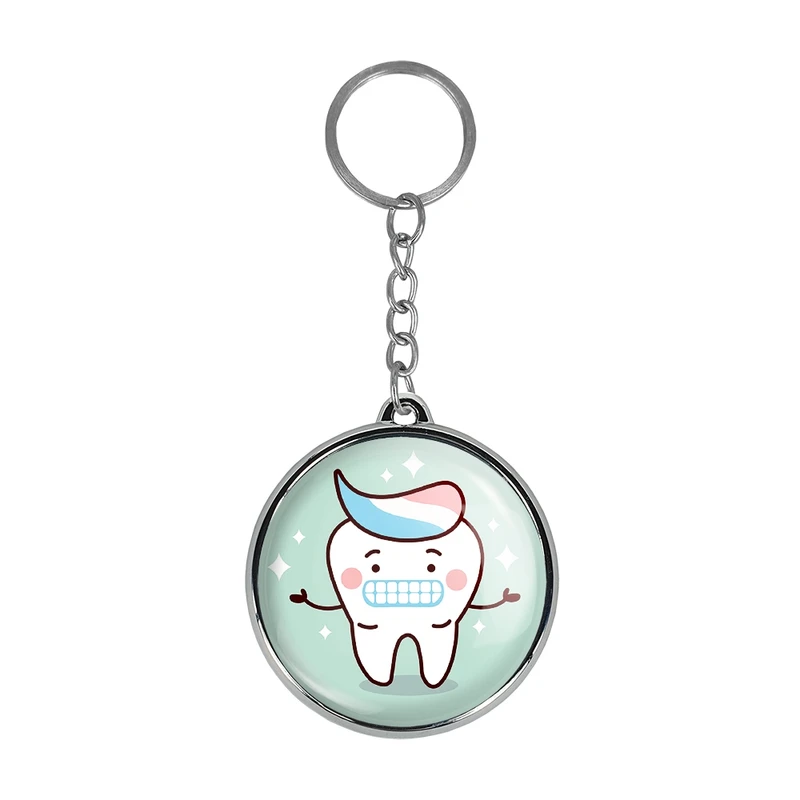 جاکلیدی خندالو طرح دندان و دندان پزشکی کودکانه مدل دوطرفه کد 3678036781