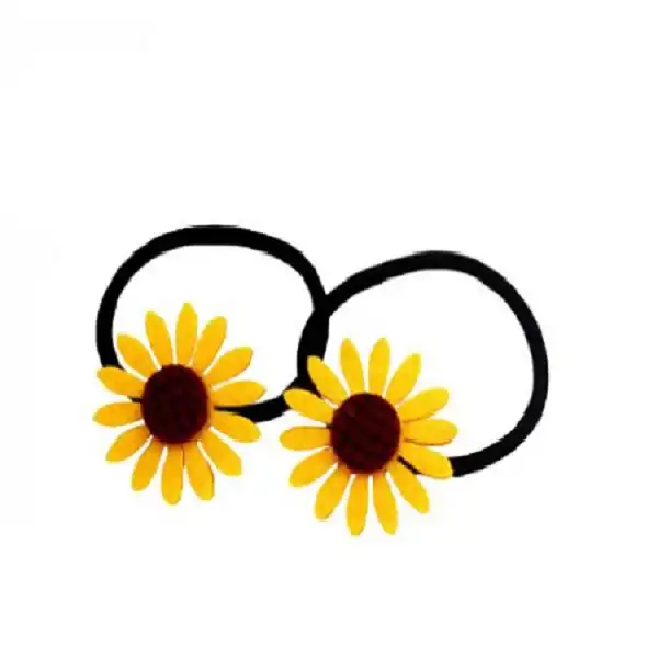 کش مو دخترانه آی جواهر مدل آفتابگردان دکوریکور بسته 2 عددی