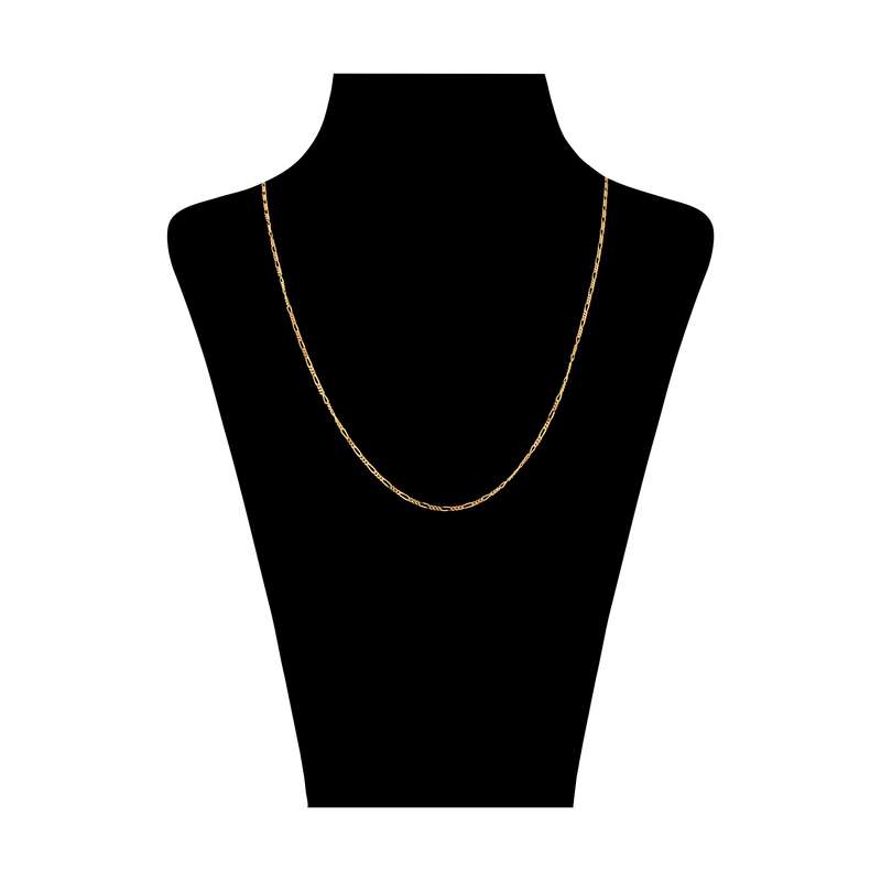 زنجیر طلا 18 عیار زنانه روبی آرت گالری طرح فیگارو مدل 2281-TN5306