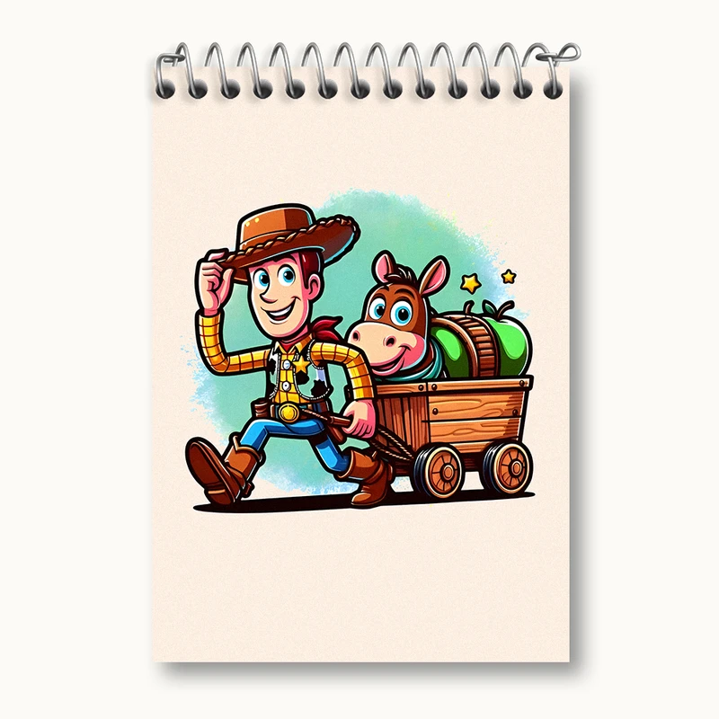 دفتر یادداشت 50 برگ خندالو طرح داستان اسباب بازی (Toy Story) کد N4838